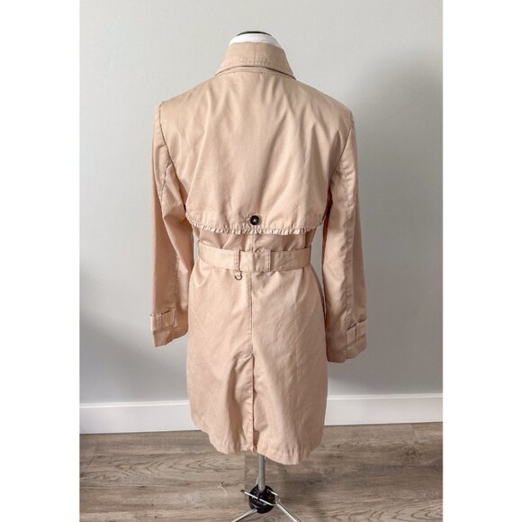 H&M Classic Khaki Trench Coat with Ruffle Details - Picture 4 of 9